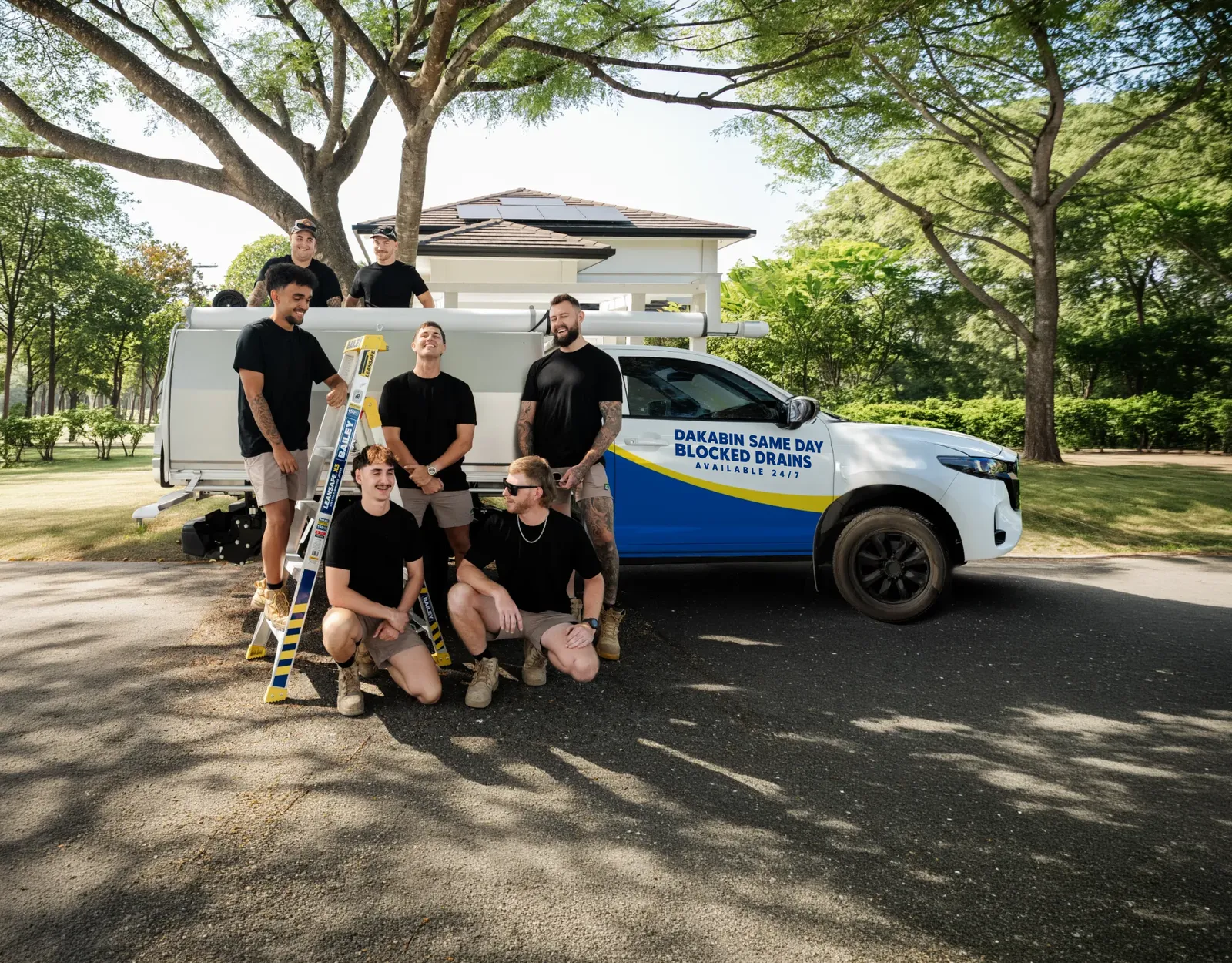 Dakabin Same Day Blocked Drains team and ute